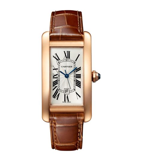 cartier tank americaine rose gold.